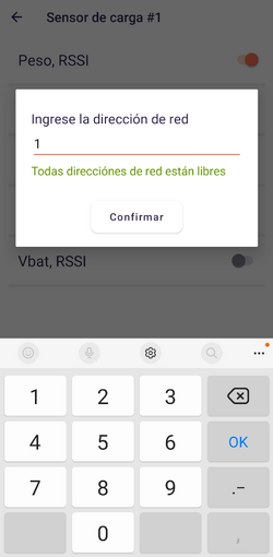 Ingresar la dirección de red